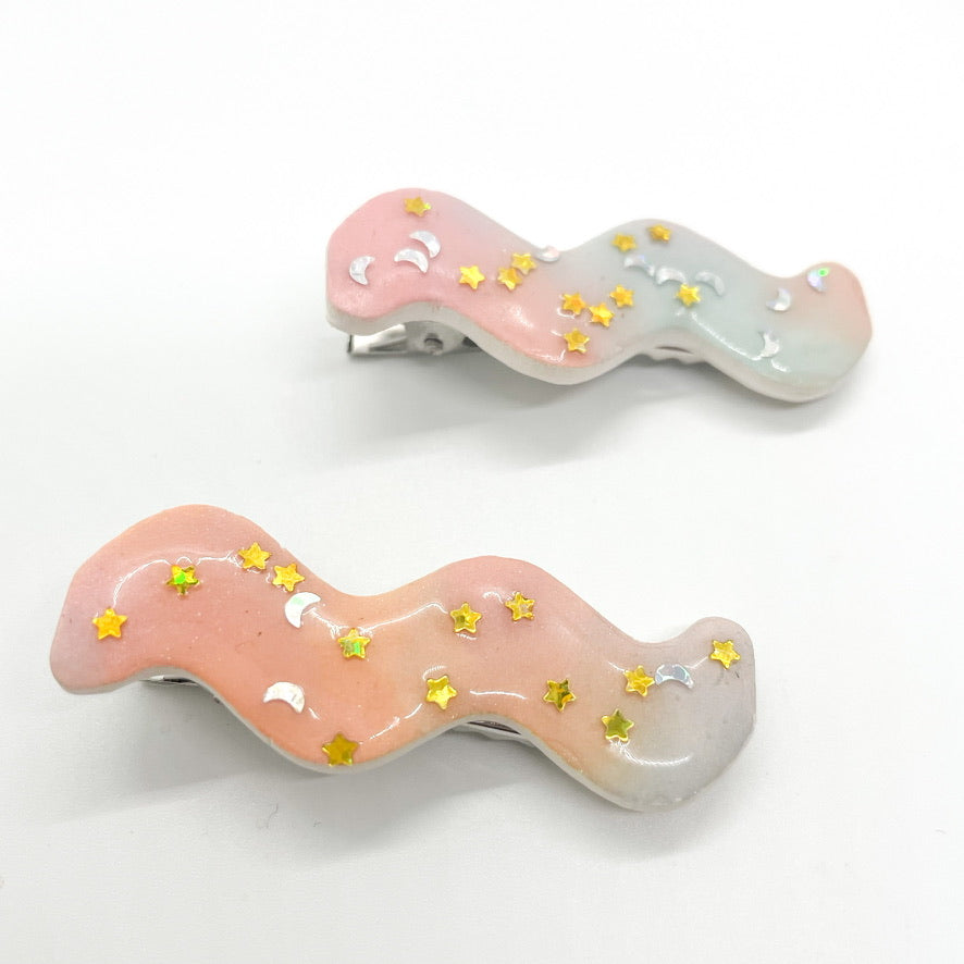 Squiggle Hair Clips