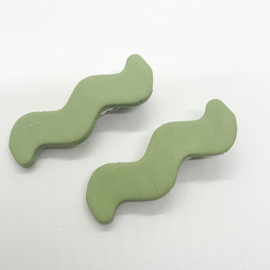 Squiggle Hair Clips